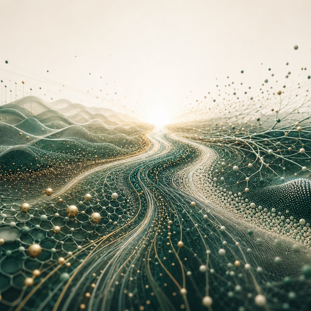 Abstract visualization of an open future research direction